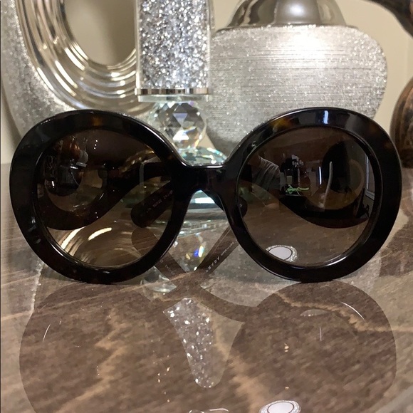 Prada Accessories - PRADA Baroque Sunglasses SPR 27N Brown